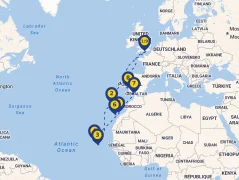 Mapa plavby